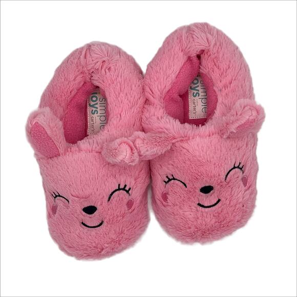 Simple Joys by Carter Amory Fuzzy Bunny Slipper Pink Size XL (11-12) - Picture 7 of 11